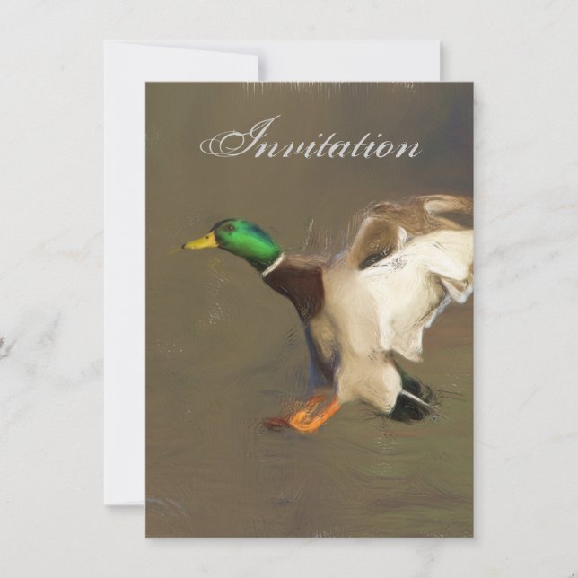 Duck Party Announcement Invitation (Front)