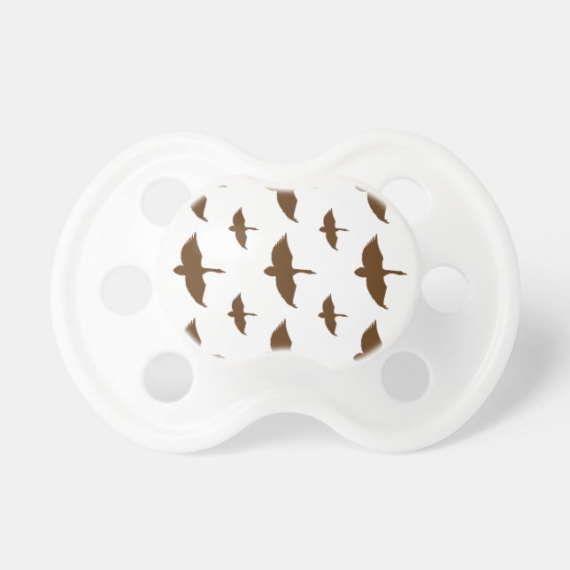 Duck Pattern Transparent Pacifier (Front)