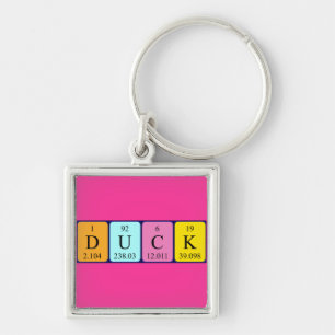 Duck periodic table name keyring