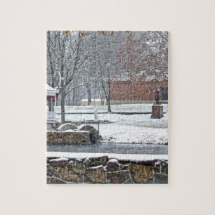 Duck Pond at Ste. Marie Du Lac Jigsaw Puzzle