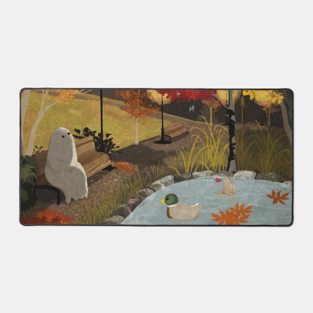 Duck Pond - Autumn Desk Mat (Front)