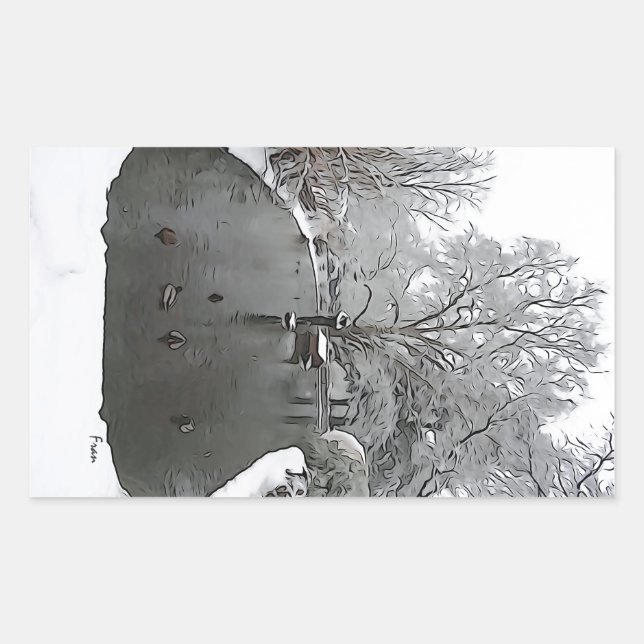 duck pond sticker (Front)