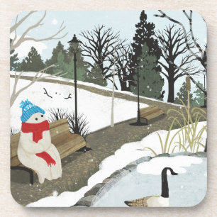 Duck Pond - Winter Coaster