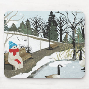 Duck Pond - Winter Mouse Pad