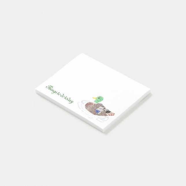 Duck Post-It notes (Angled)
