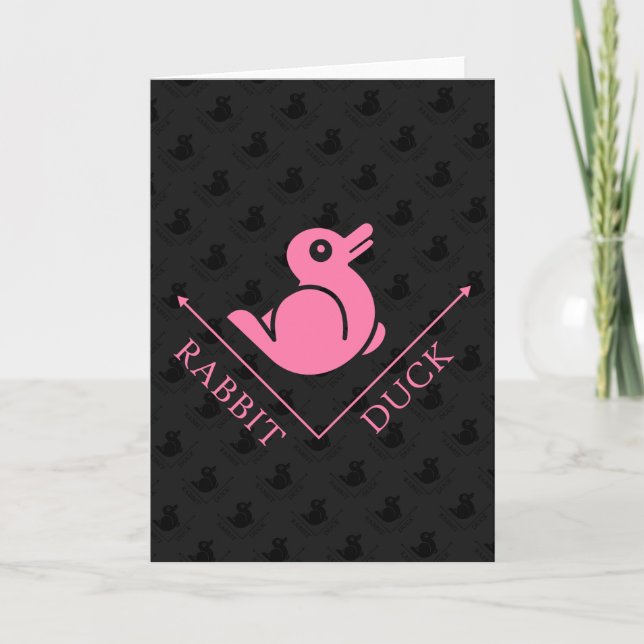 Duck Rabbit Illusion Card (Front)