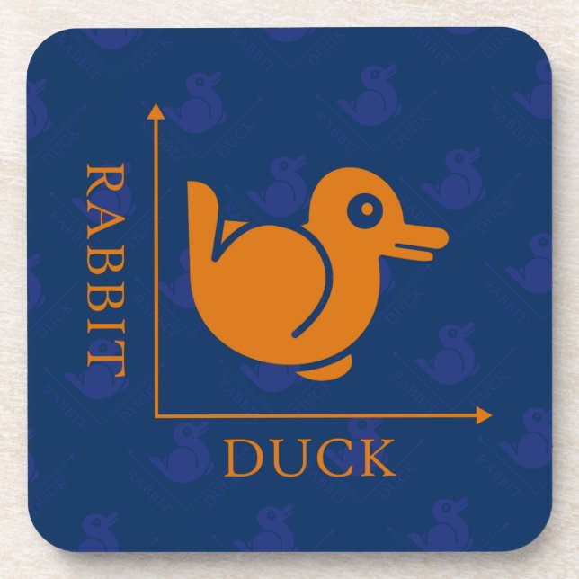 Duck Rabbit Illusion Coaster (Front)