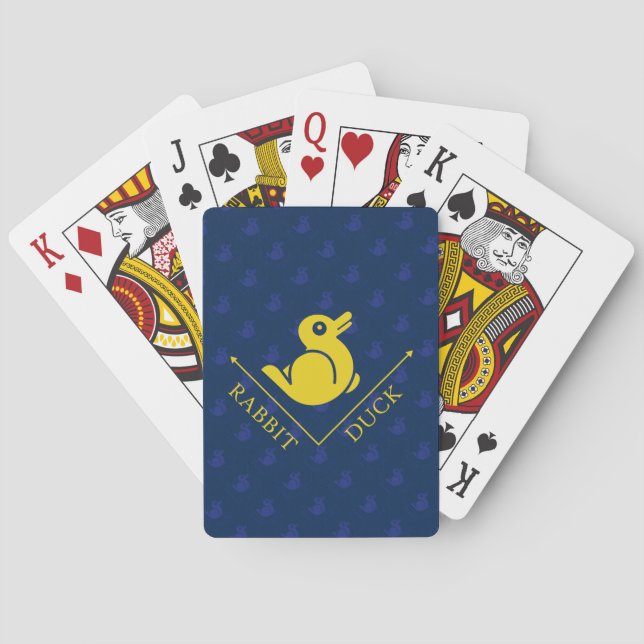 Duck Rabbit Illusion Playing Cards (Back)
