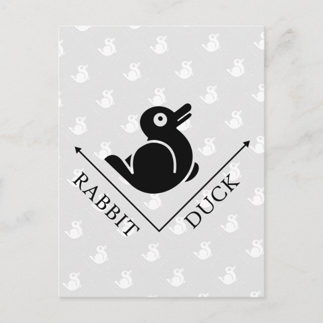 Duck Rabbit Illusion Postcard (Front)