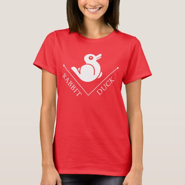 Duck Rabbit Illusion T-Shirt (Front)