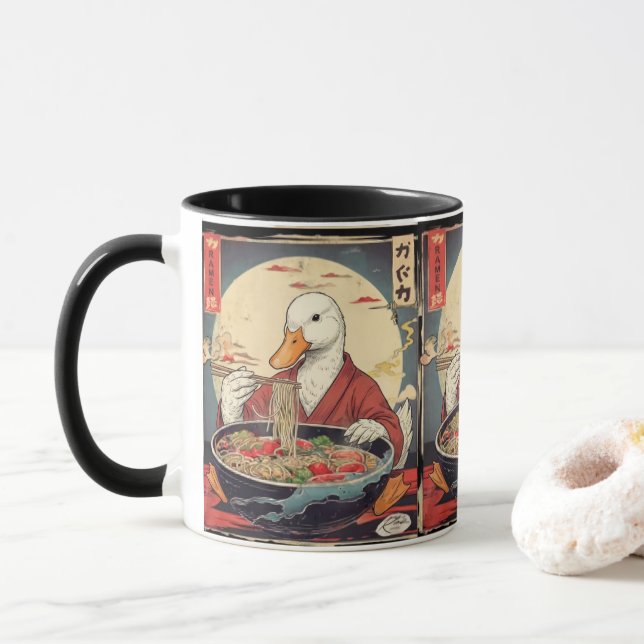  Duck Ramen Lover Japanese Style for Japanophiles Mug (With Donut)