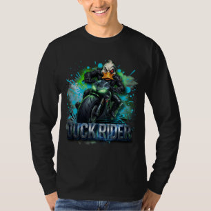 Duck Rider 3D Cyber Duck Motorcycle T-Shirt