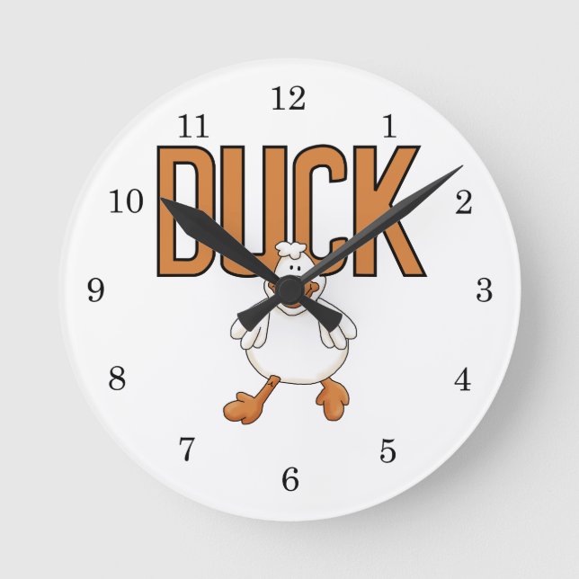 Duck Round Clock (Front)