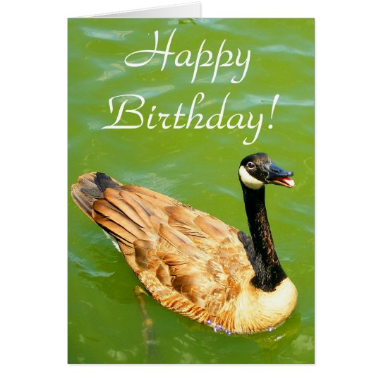 Duck says Happy Birthday! Card