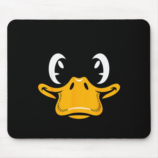Duck Shirt Adult Kids Men Women Yellow Duck Face C Mouse Pad (Front)