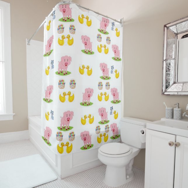 Duck Shower Curtain (In Situ)
