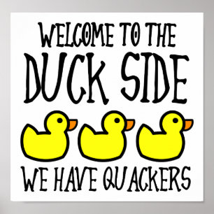 Duck Side Crackers Drôle Poster
