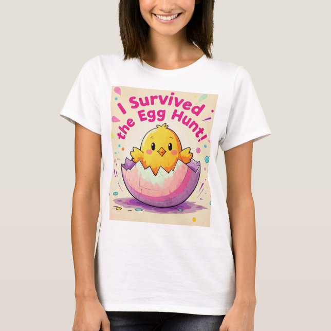 Duck Survived The Egg Hunt T-Shirt (Front)