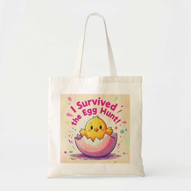 Duck Survived The Egg Hunt Tote Bag (Front)