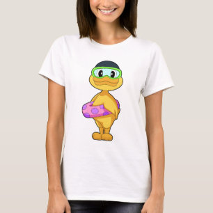 Duck Swimming Inflatable float Summer T-Shirt