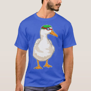 Duck Swimming Swimming Goggles T-Shirt
