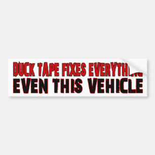 Duck Tape Bumper Sticker