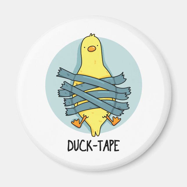 Duck Tape Funny Duct Tape Pun  Magnet (Front)