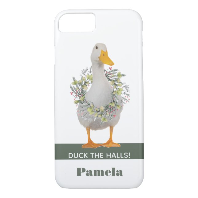 Duck the Halls Christmas Duck Case-Mate iPhone Case (Back)