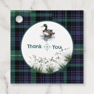 Duck theme 1st birthday favour tags