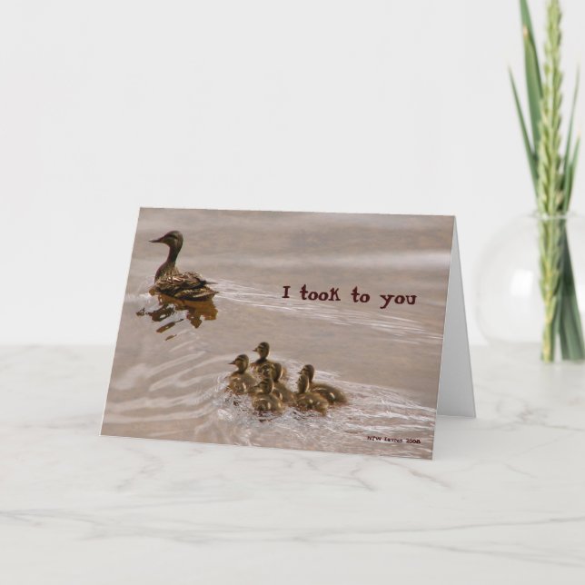 Duck To Water Card (Front)