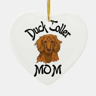 Duck Toller Mom Ceramic Ornament
