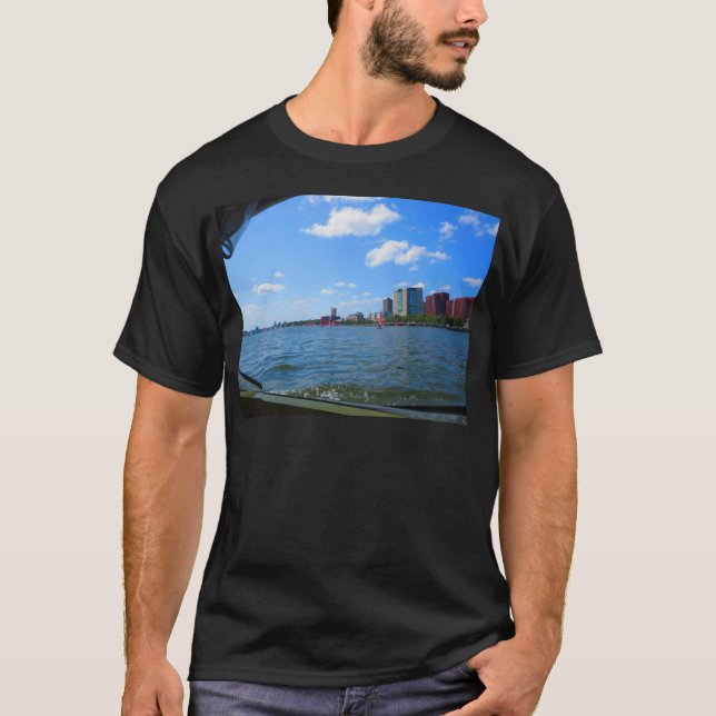 Duck tour window views of Boston City America T-Shirt (Front)