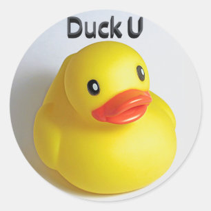 Duck U Classic Round Sticker
