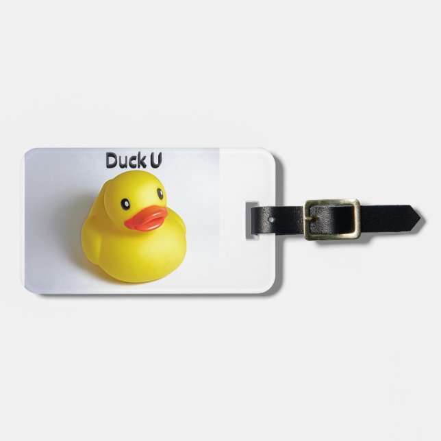 Duck U Luggage Tag (Front Horizontal)