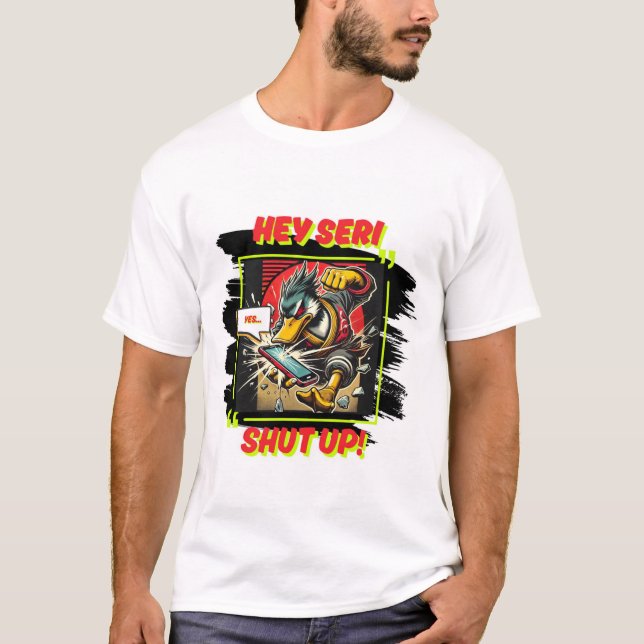 Duck versus Seri on Iphone T-Shirt (Front)