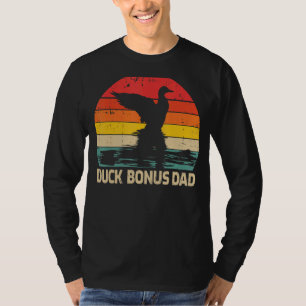 Duck Vintage Retro Duck Bonus Dad Father's Day T-Shirt