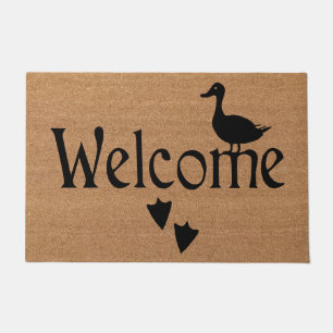 Duck Welcome Doormat, Funny Duck Lover Gift Doormat