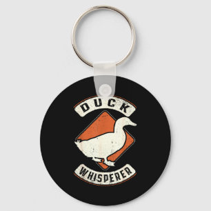 Duck Whisperer Vintage Clic Retro Animal Love  Keychain