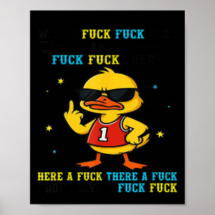 Duck With A For For Here And A For For There  Poster