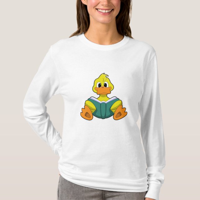 Duck with Book T-Shirt (Front)