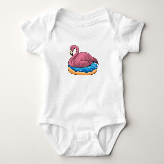 Duck with Donut Baby Bodysuit (Front)