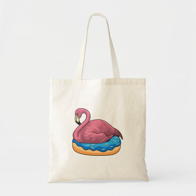 Duck with Doughnut Tote Bag (Front)