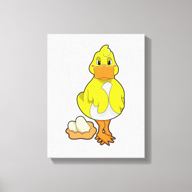 Duck with Eggs Canvas Print (Front)