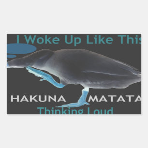 Duck with I Woke Up Like This & Hakuna Matata Text Sticker