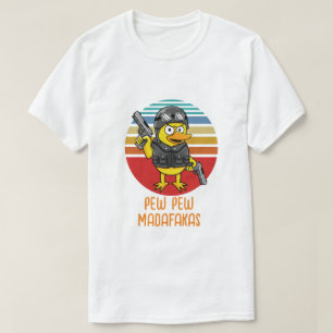 Duck with Pistols Crazy Vintage, Pew Pew Madafakas T-Shirt