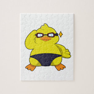 Duck with Sunglasses Jigsaw Puzzle