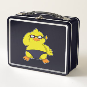 Duck with Sunglasses Metal Lunch Box