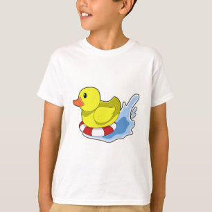 Duck with Swim ring in Water.PNG T-Shirt