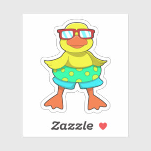 Duck with Swim ring & Sunglasses