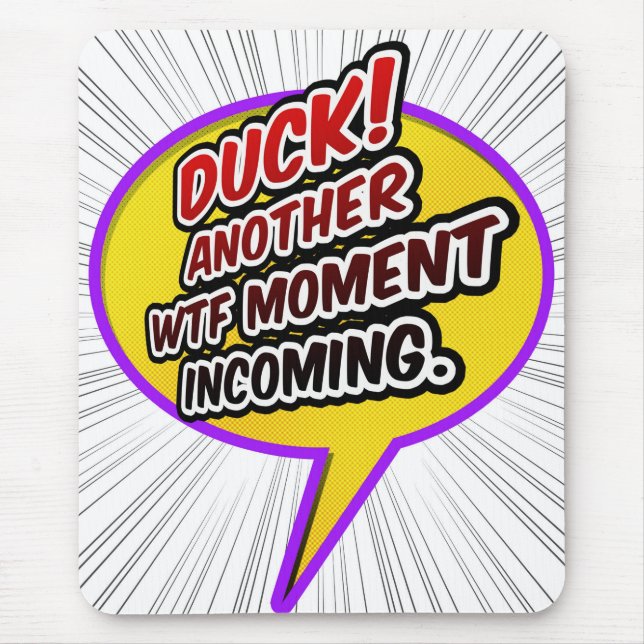 Duck WTF Mousepad (Front)